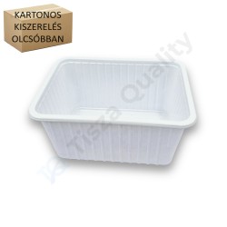 Szögletes alj 1000ml PP fehér Standard