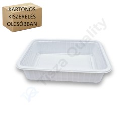 Szögletes alj 500 ml PP fehér Standard