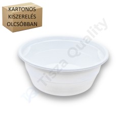 Gulyás tál PP fehér 500 ml - Többször használható