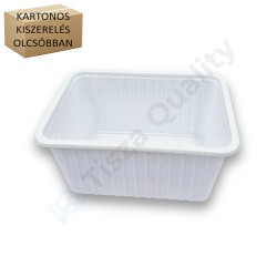 Szögletes alj 1200ml PP fehér Standard