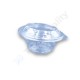 Egybefedeles kerek tálka - Luxy - 375ml PET víztiszta (Hotform)
