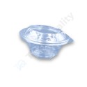 Egybefedeles kerek tálka - Luxy - 375ml PET víztiszta (Hotform)