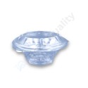 Egybefedeles kerek tálka - Luxy - 500 ml PET víztiszta (Hotform)