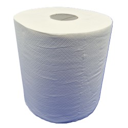 Tekercses ipari törlő Ø26 cm 2 rétegű, 100%cellulóz fehér (800lap)