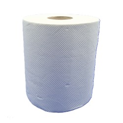 Tekercses kéztörlő Ø19 cm 2 rétegű, 100 % cellulóz fehér (100m)