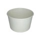 Fagyis papírtégely, fehér, 245 ml, Ø95x80x56 mm
