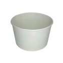 Fagyis papírtégely, fehér, 245 ml, Ø95x80x56 mm