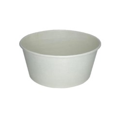 Fagyis papírtégely, fehér, 130 ml  Ø75xØ60x52 mm