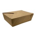 Food Box - ételszállító papírdoboz, kraft, barna, 1320 ml - Be Green!