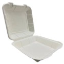BIO4XL 217x215x38mm egyetrű, natúr MENÜBOX (CUKORNÁD) - Be Green!