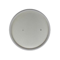 Leveses papírtégely TETŐ, 770 ml-es tégelyhez, FEHÉR (Ø116mm) - Be Green!