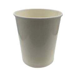 Leveses papírtégely 770 ml, FEHÉR (Ø116mm) - Be Green!