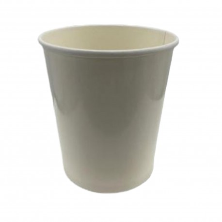 Leveses papírtégely 770 ml, FEHÉR (Ø116mm) - Be Green!