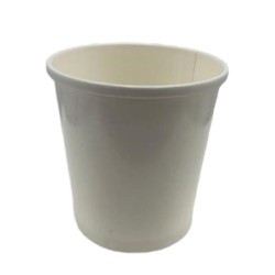 Leveses papírtégely 470 ml, FEHÉR (Ø97mm) - Be Green!
