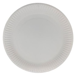 papírtányér, FEHÉR, Ø290 mm (pizzatányér) (E) - Be Green!