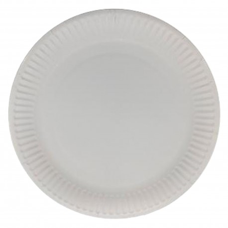 papírtányér, FEHÉR, Ø290 mm (pizzatányér) (E) - Be Green!
