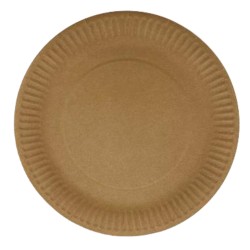 papírtányér, kraft, Ø230 mm - Be Green!