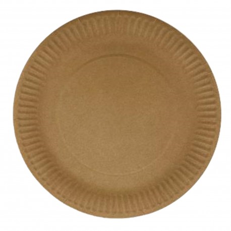 papírtányér, kraft, Ø230 mm - Be Green!