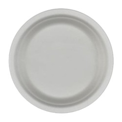 cukornád tányér, fehér, Ø220 mm - Be Green!