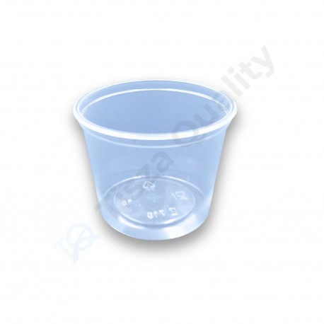 Öntetes alj 100 ml PP víztiszta K-710