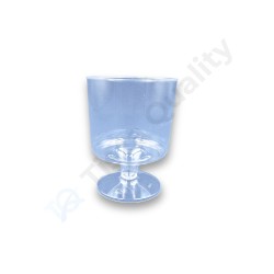 Boros pohár  kristály  talpas PS víztiszta 170ml