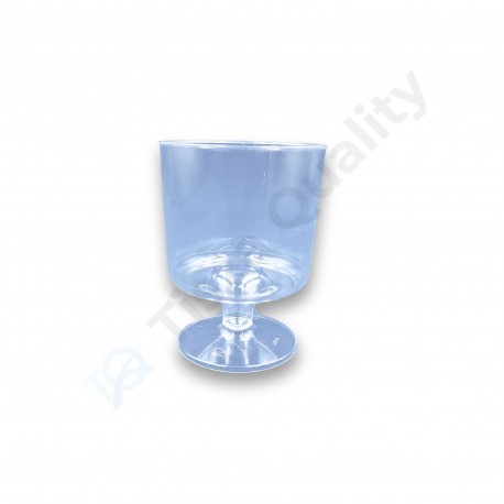Boros pohár  kristály  talpas PS víztiszta 170ml