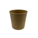 Kerek tál 350  ml, kraft, barna (Ø90mm) - Be Green!