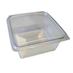 Egybefedeles szögletes doboz 187x190x85mm 2000 ml PET víztiszta (Hotform)