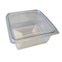 Egybefedeles szögletes doboz 187x190x85mm 2000 ml PET víztiszta (Hotform)