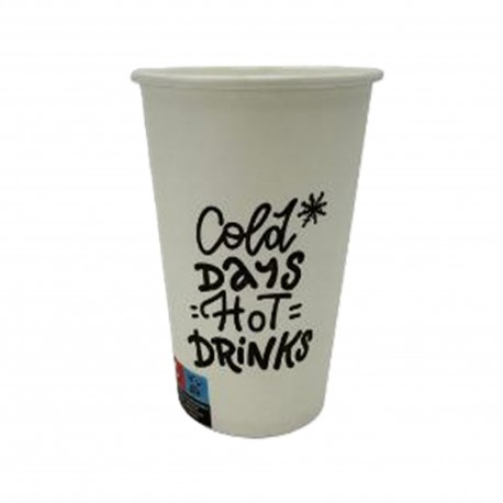 Papírpohár 300 ml / 12 OZ  Cold days hot drinks  design