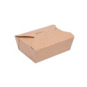 Food Box - ételszállító papírdoboz, barna/fehér, 750 ml - Be Green!