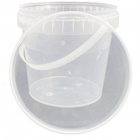 Átlátszó tető 1100 ml-es műanyag vödörre
