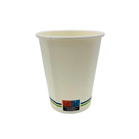 200/250 ml  begreenl Papírpohár fehér Ø80mm EU SUP logóval