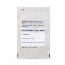 Steril polietilén (LDPE) ételminta tasak, 225x350x0,03mm
