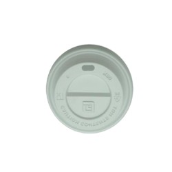PS fehér pohártető ivólyukkal 150-180 ml-es papírpohárhoz  (Ø70MM)
