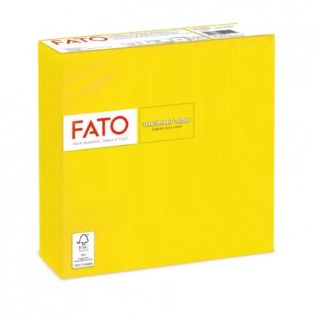 FATO Smart Table szalvéta citromsárga 33x33 cm,2 rétegű (50 lap/csomag)