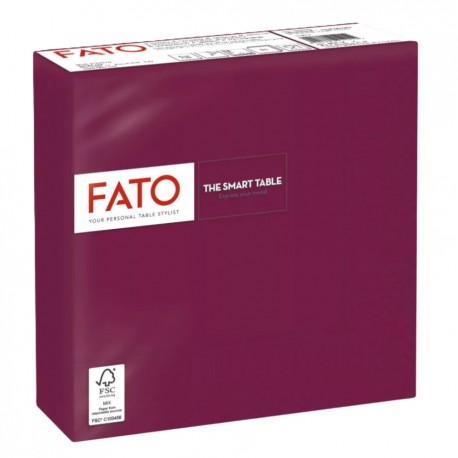 FATO Smart Table szalvéta bordó 33x33 cm,2 rétegű (50 lap/csomag)