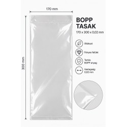 BOPP tasak 170x300x0,02 mm