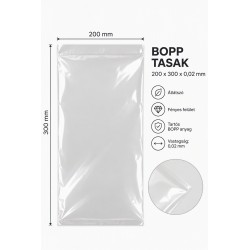 BOPP tasak 200x300x0,02 mm