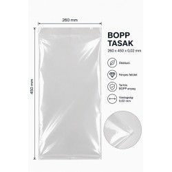 BOPP tasak 260x450x0,02 mm