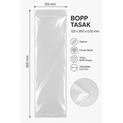 BOPP tasak 120x300x0,02 mm