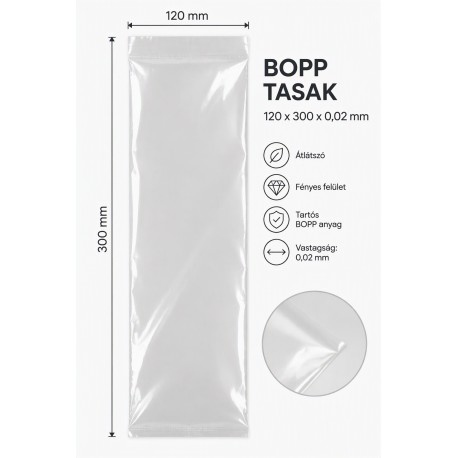BOPP tasak 120x300x0,02 mm