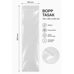 BOPP tasak 105x350x0,02 mm
