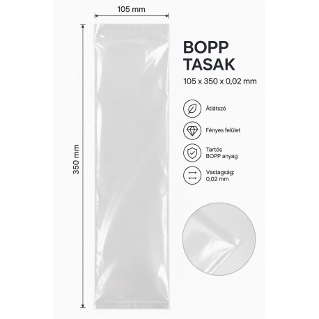 BOPP tasak 105x350x0,02 mm