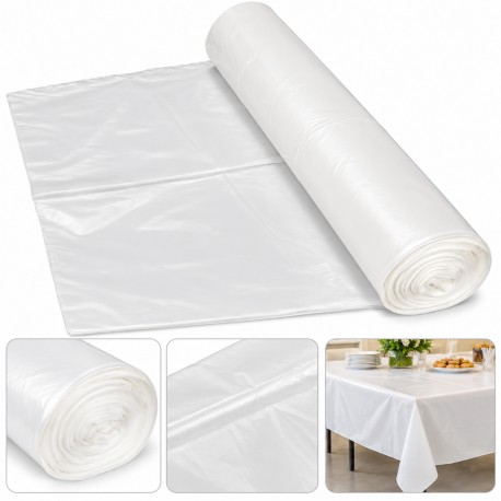Asztalteritő roll, tekercs, NAGY MÉRETŰ, fehér (10db 120x160 cm terítő/tekercs) (1 tekercs)